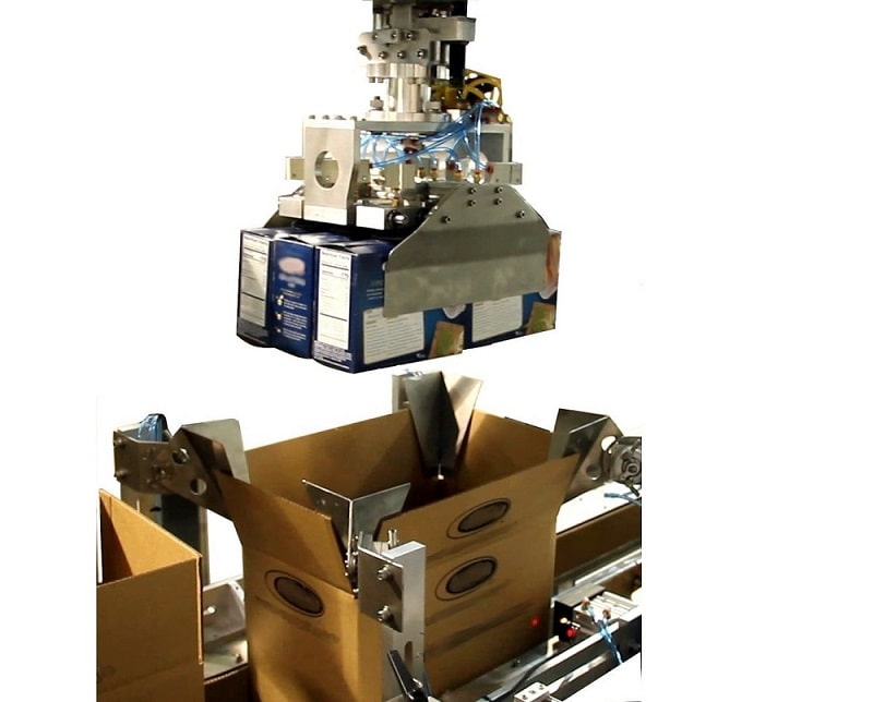 Automatic pick & place case packer for cartons