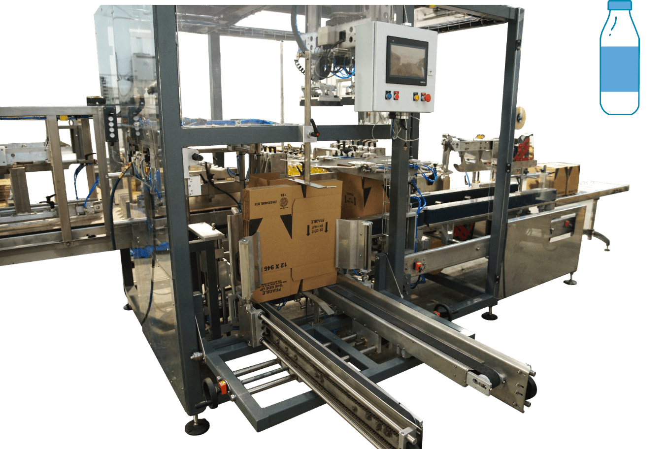 Automatic case packer machine for bottles | auto cartoner machine