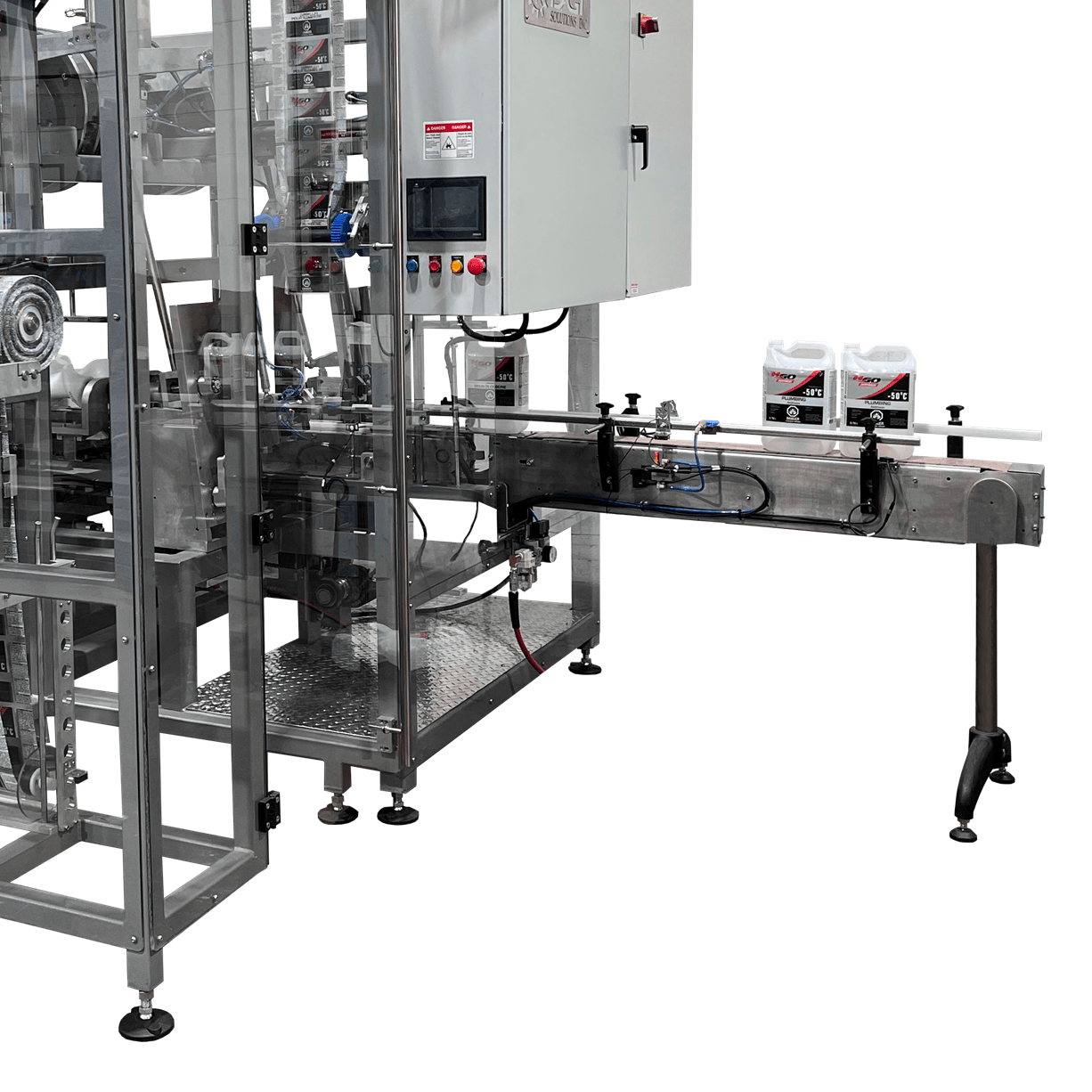 Automatic stretch sleever machine